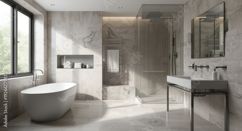 Modern stylish bathroom int...