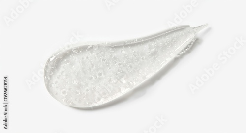 Closeup of transparent gel ...