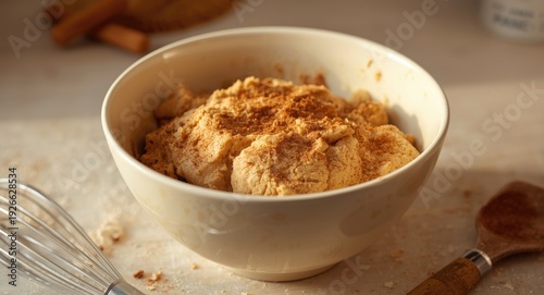 Mixing bowl with homemade c...