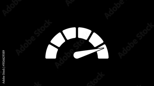 Simple Gauge with Transparent Animation Background for Minimalist Progress Indicator
