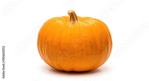 Bright orange pumpkin isola...