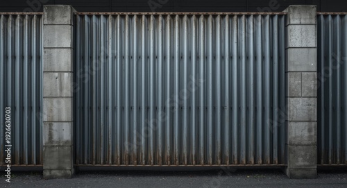 Industrial urban fence feat...
