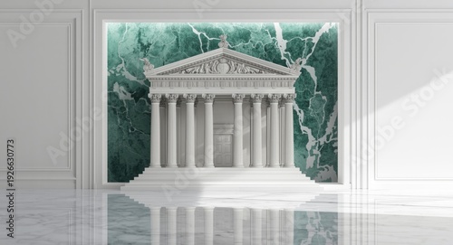 Old Greek building illustra...