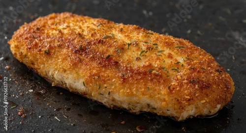 Golden crusted cutlet seaso...