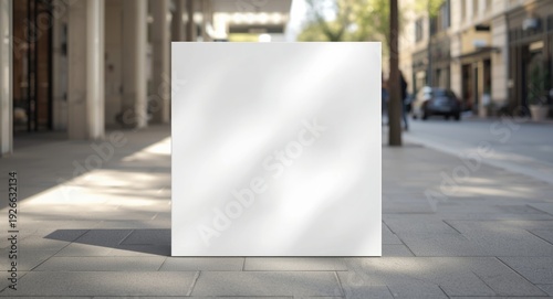 White square sign panel for...