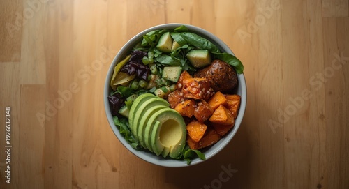 Overhead perspective of a w...