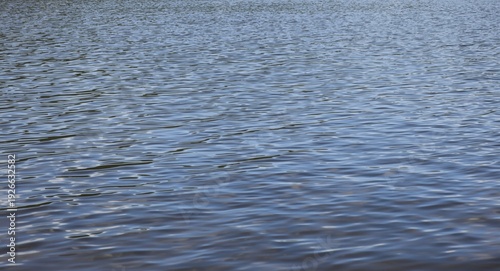 Calm Lake Water with Small ...