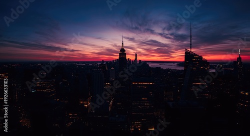 Cityscape skyline silhouett...