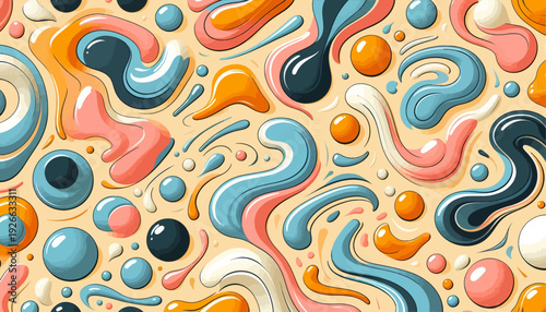 liquid marble flow abstract background and wall art design