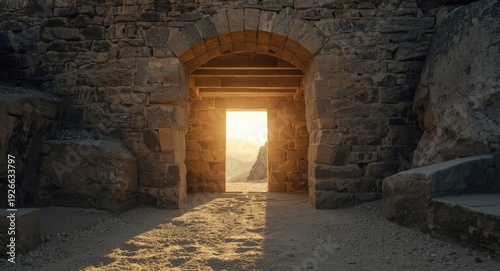 Powerful daylight entering ...