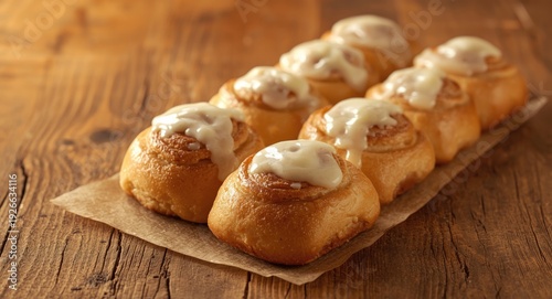 Warm homemade sweet rolls t...