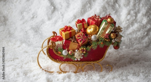 Festive sleigh overflowing ...