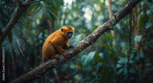 Small golden lion tamarin s...