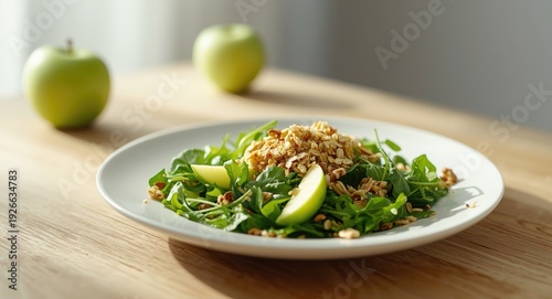 Refreshing green apple sala...