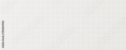 White pool tile bathroom, plain cream ceramic blocks on wall, floor, kitchen or toilet. Ivory beige seamless tile grid background, empty interior room or pool with square mosaic surface.