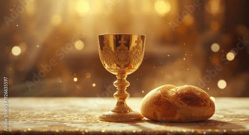 Religious sacred cup and fr...