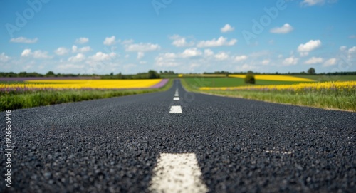 Recently completed asphalt ...