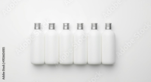Six white shampoo condition...