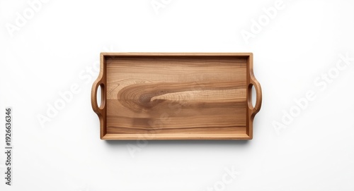 Rustic wooden tray with erg...
