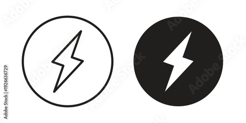 Flash icon collection with multiple styles. EPS10