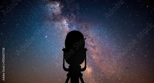milky way galaxy viewed beh...