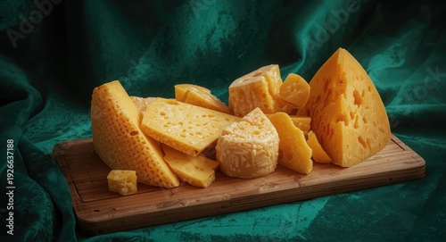 Wooden board holding flavor...