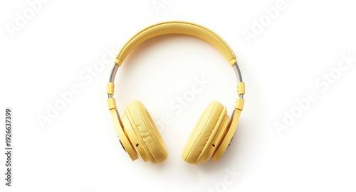 Pastel yellow headphones is...