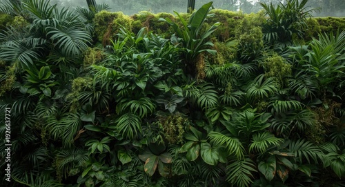 moss accented vertical gard...