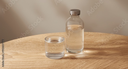 Water glass and bottle rest...