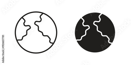 Globe icon collection with multiple styles. EPS10