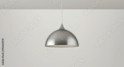 Minimalist silver pendant l...