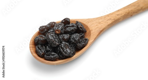 Wooden spoon with dried bla...