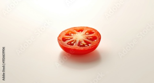 Single tomato slice resting...