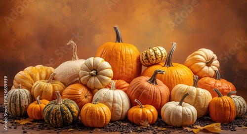 Halloween pumpkins composit...