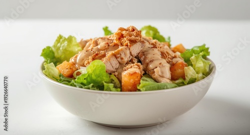 Appetizing Caesar salad wit...