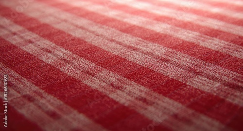 Macro shot of red and white...