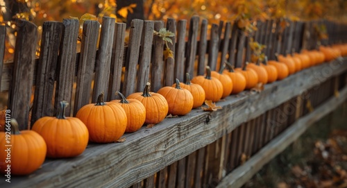 Small pumpkins arranged on ...