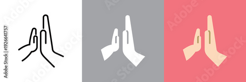 親子の手アイコン