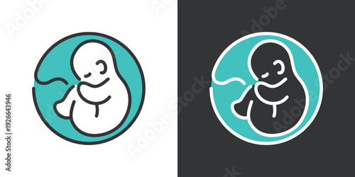 赤ちゃんのエコー検査アイコン