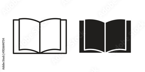 open book icon collection with multiple styles. EPS10
