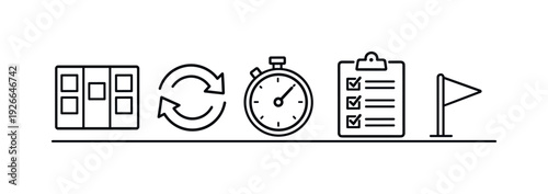 Agile project management workflow and iterative development process improving team adaptability and continuous delivery in modern organizations