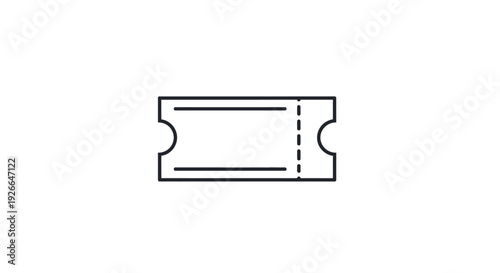 A single ticket stub is shown.