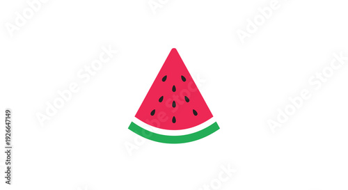 A slice of fresh watermelon fruit.