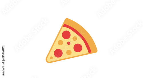 A slice of pepperoni pizza.