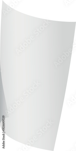 Empty paper sheet in wind. Falling blank page