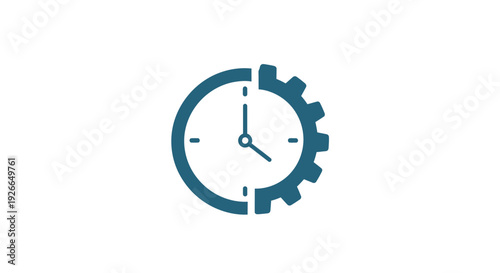 Clock Gear Time Mechanical Device.