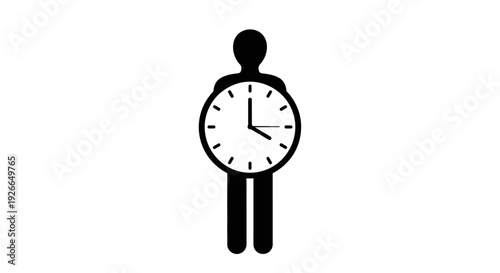 Clock figure human time person.