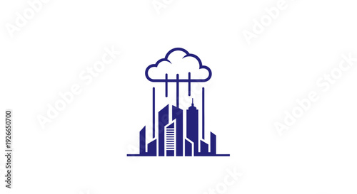 Cityscape with Cloud and Pollution.