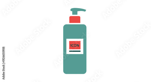 Green plastic hand sanitizer bottle.