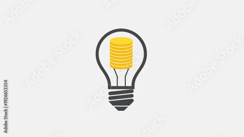 Light Bulb Icon Symbol Energy Idea.